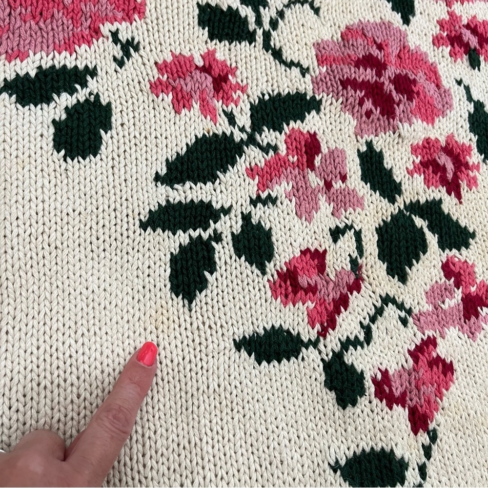 Vintage Westbound Floral Sweater Grandma CottageCore Granny - Picture 2 of 10